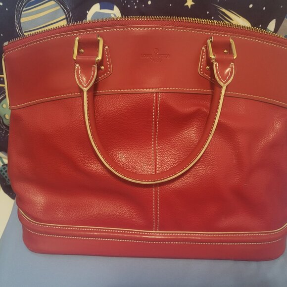 Louis Vuitton Red Suhali Leather Lockit PM Bag - Picture 5 of 16